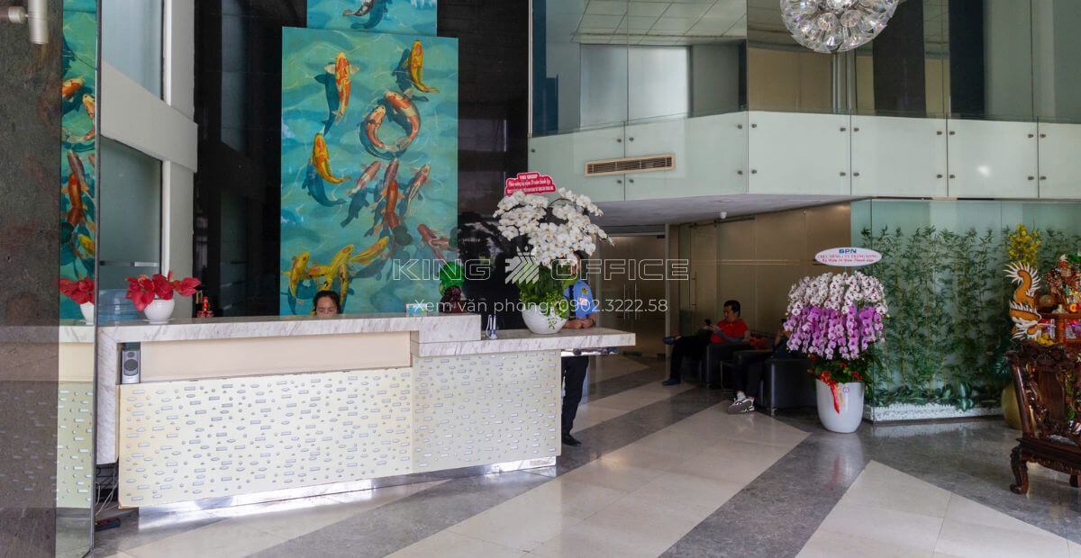 Lễ tân tòa nhà VNO 111 Building Quận 3